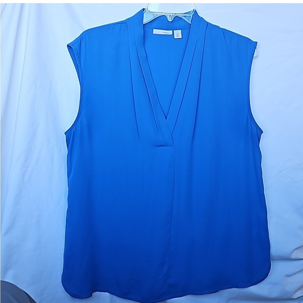Halogen blue tank top L